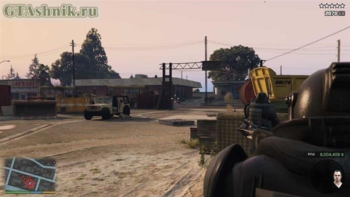 GTA 5 ограбление в Палето перестрелка на военном джипе.