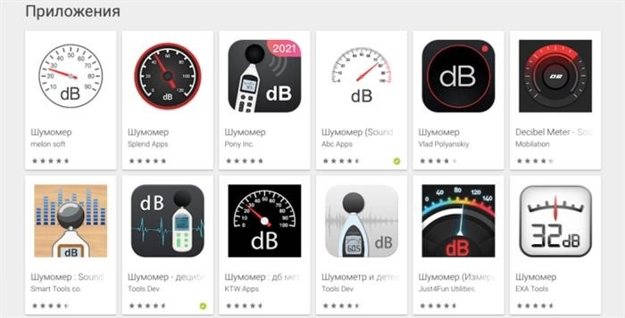 Как измерить шум на телефоне. В Google Play есть множество приложений для измерения шума, но все они бесполезны. Фото.